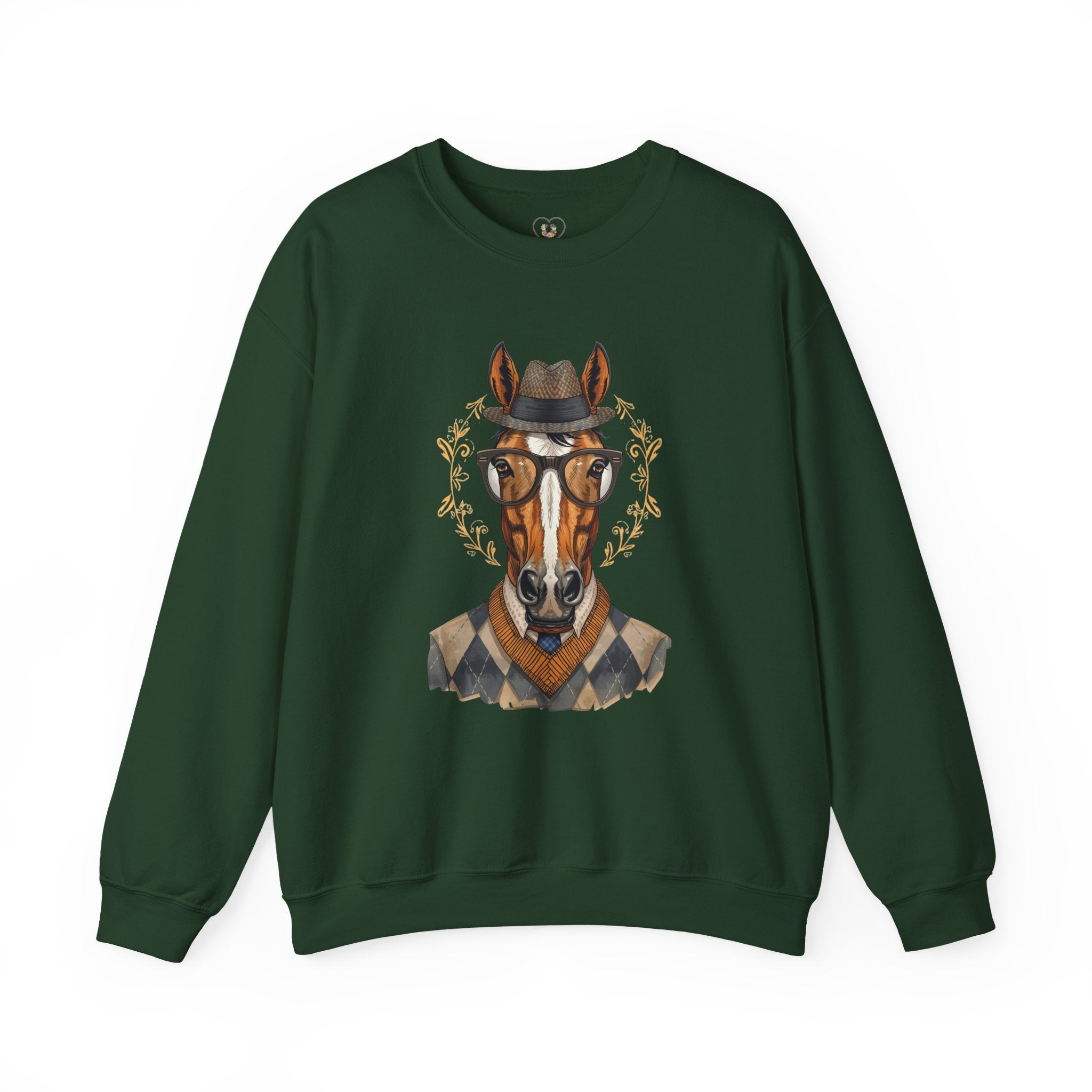 Vintage Gentleman Horse Crewneck Sweatshirt